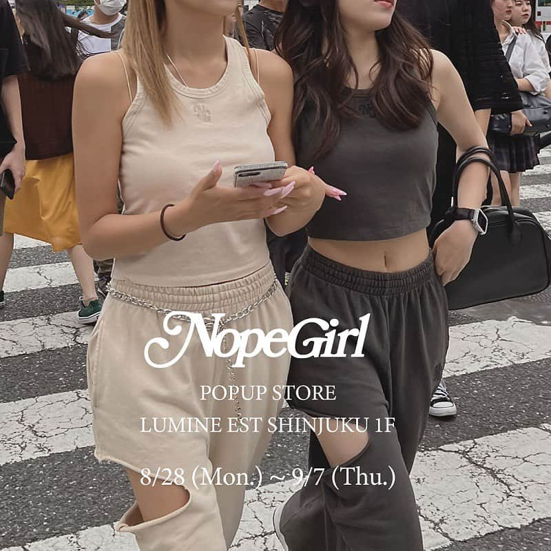 ルミネエスト新宿さんのインスタグラム写真 - (ルミネエスト新宿Instagram)「【POPUP 情報＊NopeGirl】  ▶ “強い×セクシー’’がコンセプトのECブランド。 自分を一番に愛せるようにという想いが込められています。 海外テイストと露出が程よく入ったデザインと、スタイル良く見えるシルエットが特徴。  ---------------------------------------------------  出店期間☞ 8/28(mon)-9/7(thu) 出店区画☞ 1Fインフォメーション横  @ng_xoxo.s2.jp   皆さま是非お越しください❁  #lumineest #lumineest新宿 #lumineestshinjuku #ルミネエスト #ルミネエスト新宿 #POPUP #POPUPSTORE #期間限定#期間限定ショップ#nopegirl #ng」8月27日 10時09分 - lumine_est