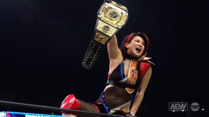 のインスタグラム：「TOMORROW NIGHT, @tonistorm_ , @saraya, & Dr. @realbrittbaker D.M.D will challenge @shidahikaru for the #AEW Women’s World Title in a 4-way match at #AEWAllIn Sunday, August 27 LIVE on PPV at Wembley Stadium in London, UK at 6pm BST/1pm ET/10am PT!  🔗 allelitewrestling.com/watchallin」