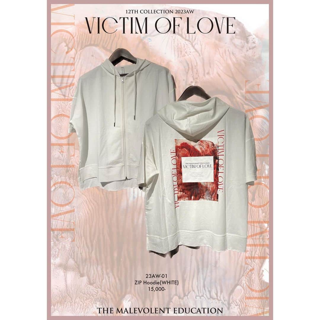 美月 のインスタグラム：「THE MALEVOLENT EDUCATION 12th collection 2023AW  -VICTIM OF LOVE-」