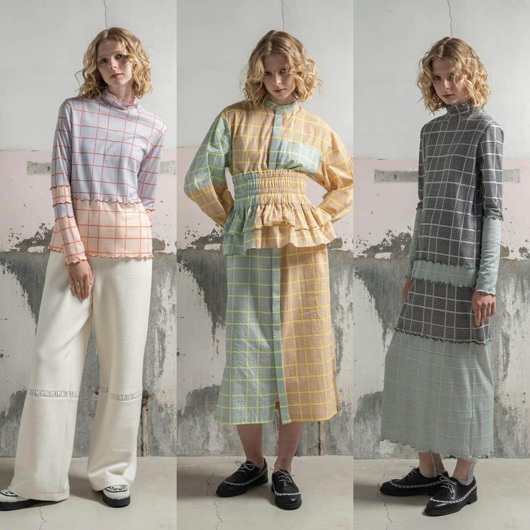 ミントデザインズのインスタグラム：「. -NEW ARRIVALS!!-  2023 AW COLLECTION “Flower Punk” オリジナルの配色でデザインされた千鳥柄チェックの新作シリーズがミントデザインズ直営店に入荷しました‼︎  ・ミントデザインズ青山店 ・ミントデザインズ京都店 ・オンラインストア  #mintdesigns #ミントデザインズ #2023aw」