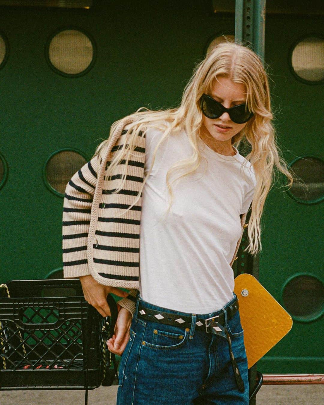 ラグ&ボーンのインスタグラム：「THE NANCY CARDIGAN. A part of our Icons collection, this cardigan is a favorite in the rag & bone office (the AC is real)—and on the streets of New York.」