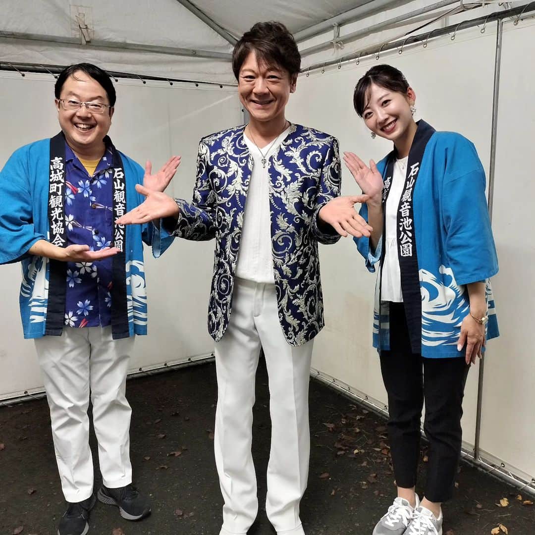 のインスタグラム：「高城観音池まつり 憧れの北山たけしさんと再会！ 圧巻の歌唱力に聞き惚れました。 カッコよすぎですぅ。」