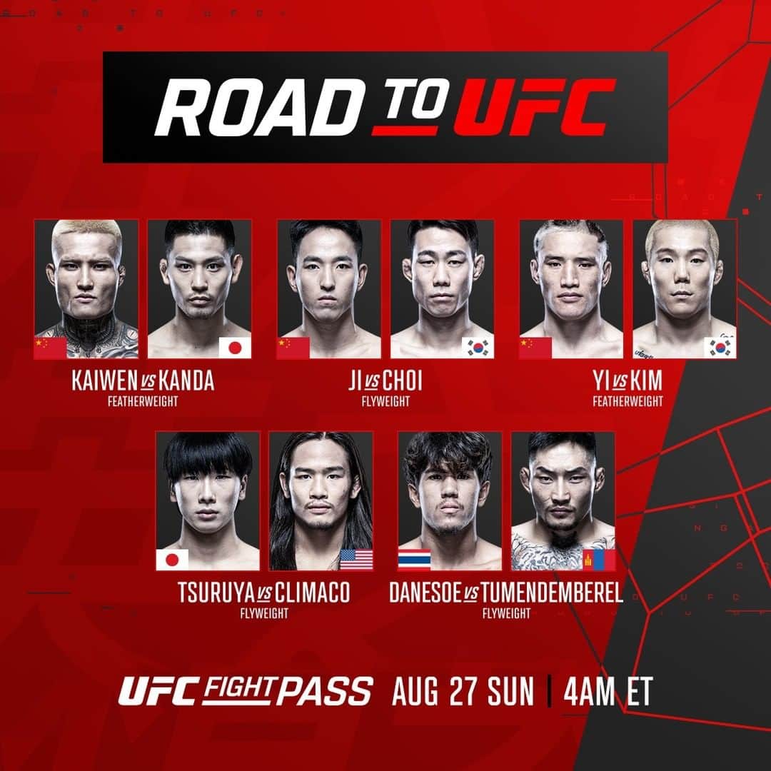 UFCさんのインスタグラム写真 - (UFCInstagram)「The Season 2 Semifinals for #RoadToUFC are about to go down!!! 🔥  📺 Tune in LIVE to watch now on @UFCFightPass!」8月27日 17時01分 - ufc