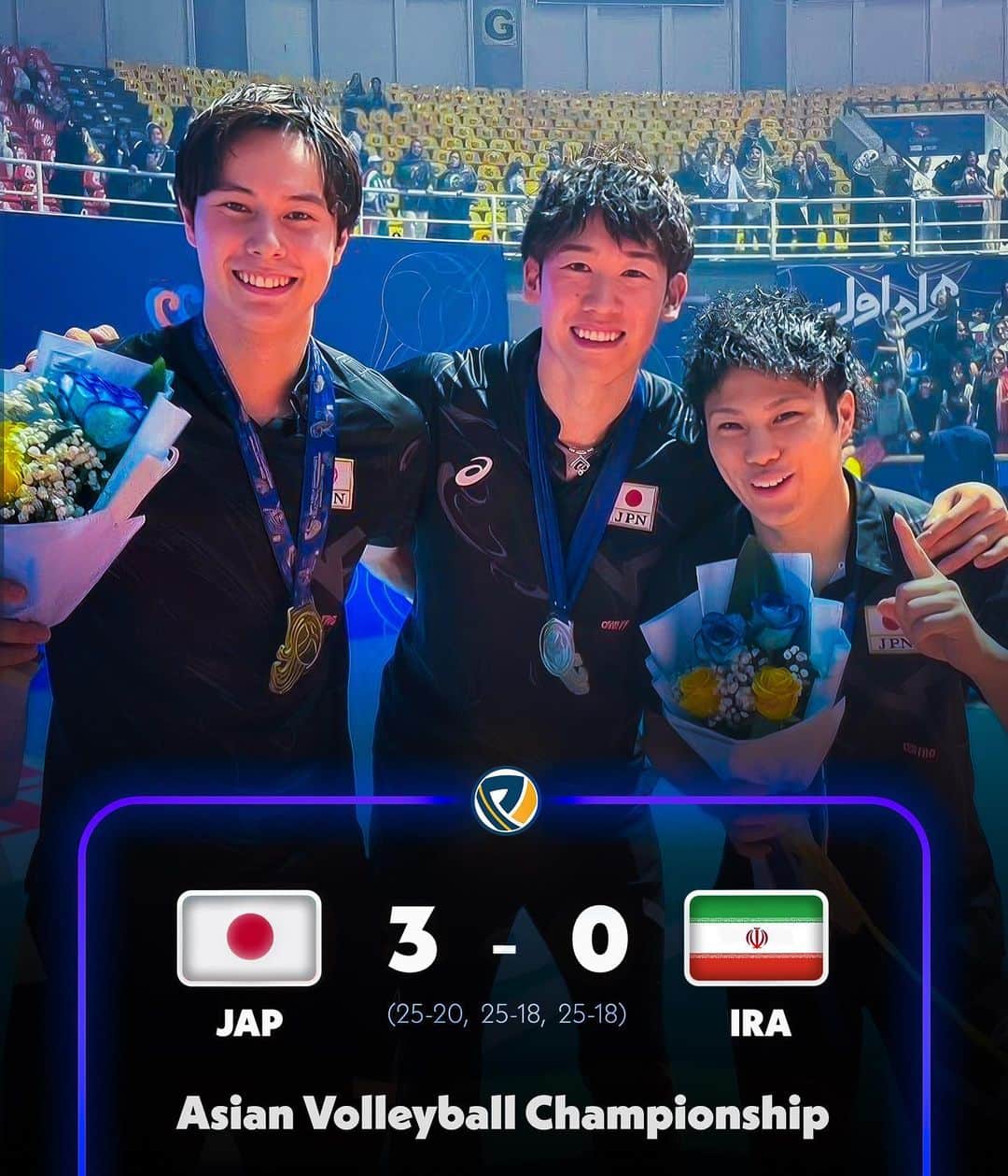 山本智大のインスタグラム：「Japan won the 2023 Asian Championship! 🥇🏐」