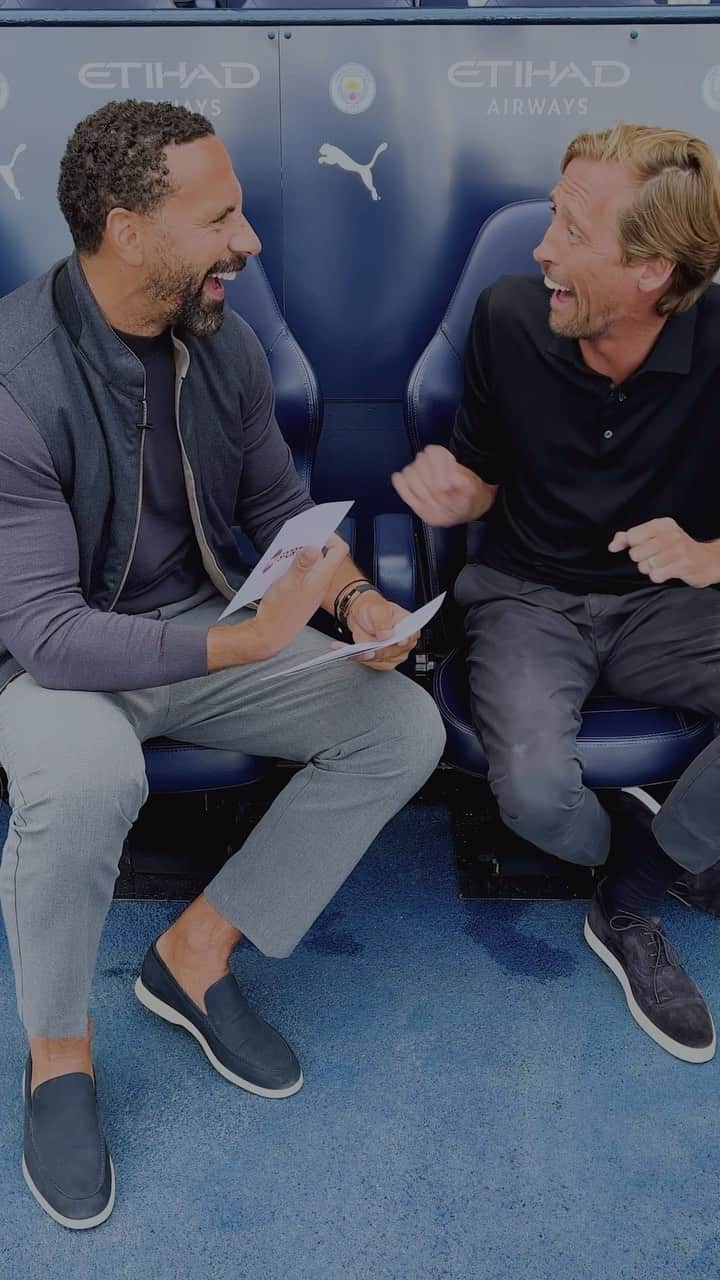 リオ・ファーディナンドのインスタグラム：「“That’s the benchmark right there!” 🔥  It’s time for part 2 of Football Charades with @rioferdy5 and @crouchy! 🙌」