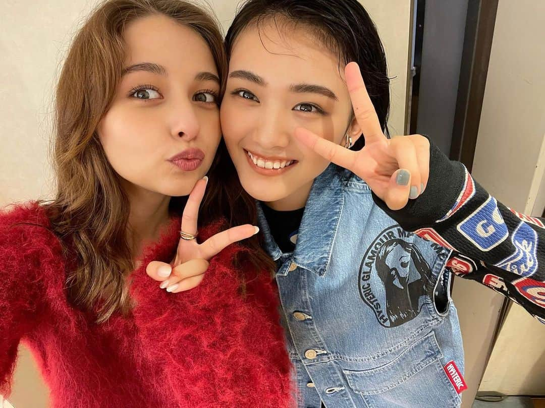 嵐莉菜さんのインスタグラム写真 - (嵐莉菜Instagram)「大好きな天ちゃんとの初ツーショ❤️‍🔥 全てが可愛いすぎるのでいつもメロメロです🥰」8月27日 19時00分 - lina_arashi