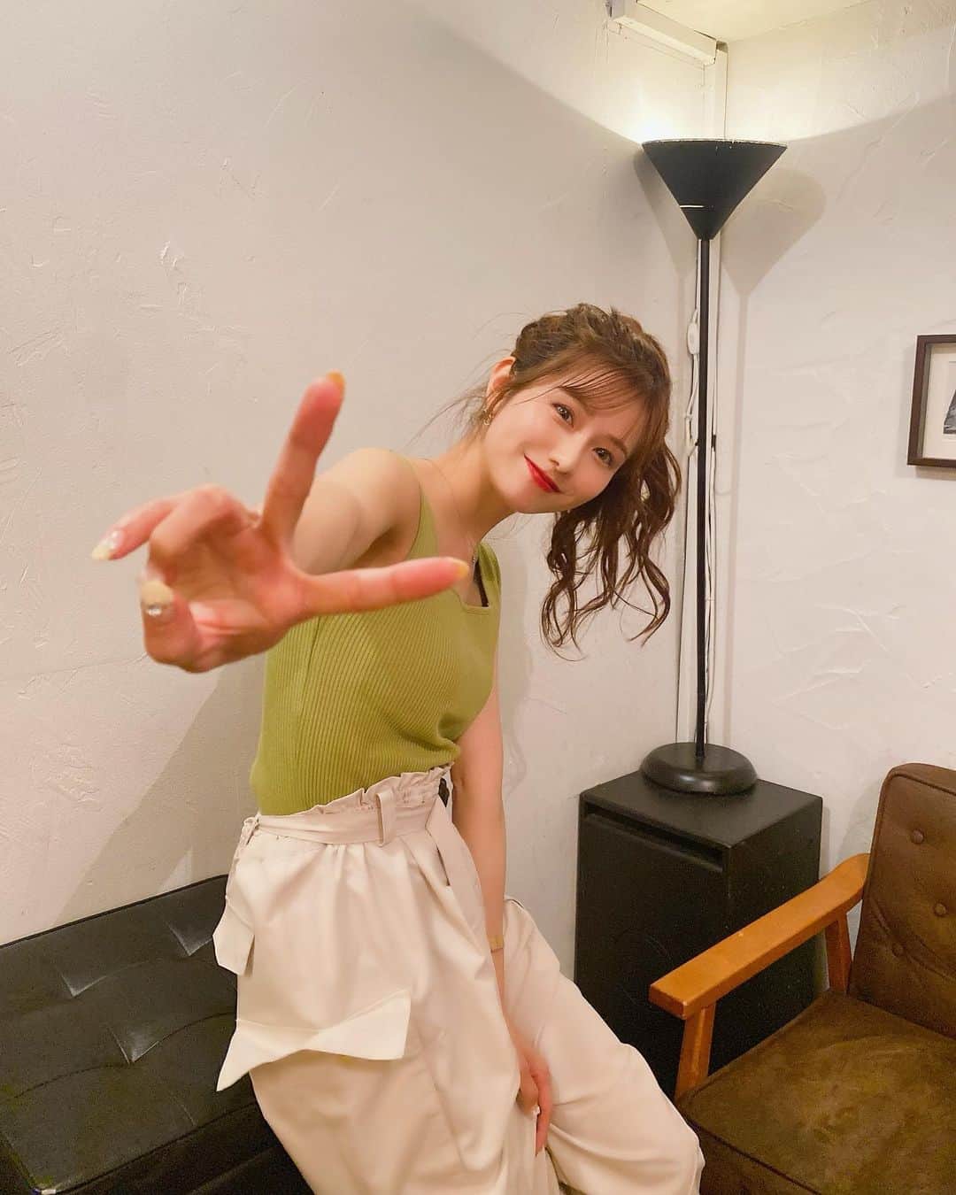 谷川愛梨のインスタグラム：「💚」