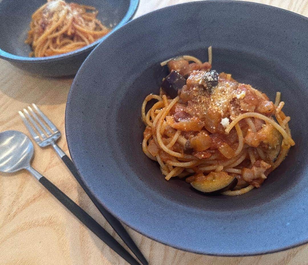 瀬戸サオリのインスタグラム：「お家パスタランチ〜🍝  #オーガニック #有機野菜 #saori_cooking」