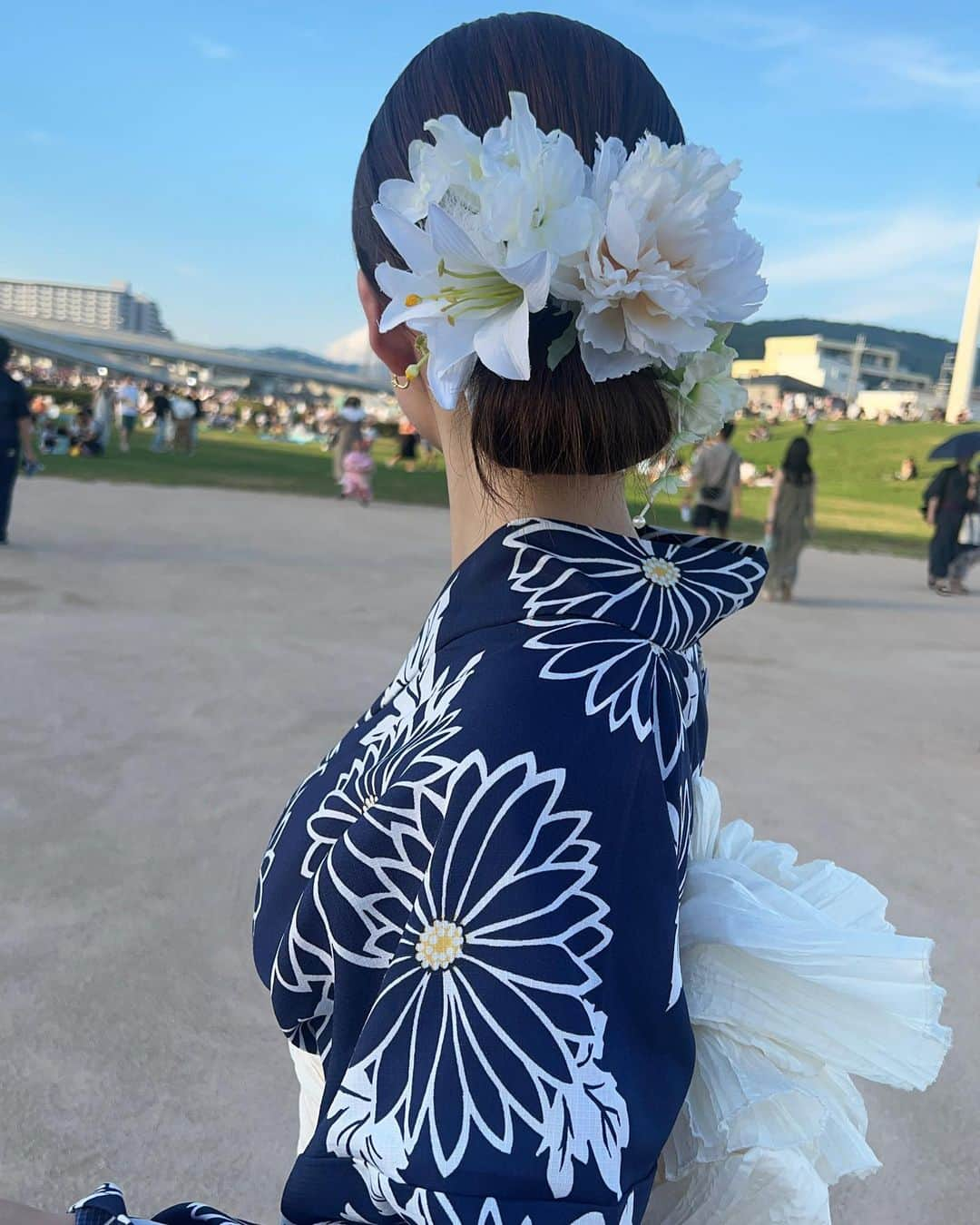 YUYUさんのインスタグラム写真 - (YUYUInstagram)「3年越しの夏祭り👩🏻‍🦰☘️🌻🍢👘🩵」8月27日 21時12分 - yuyukmt