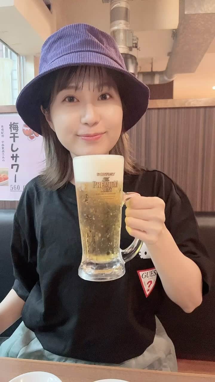 天野麻菜のインスタグラム：「ビール女子。3582」
