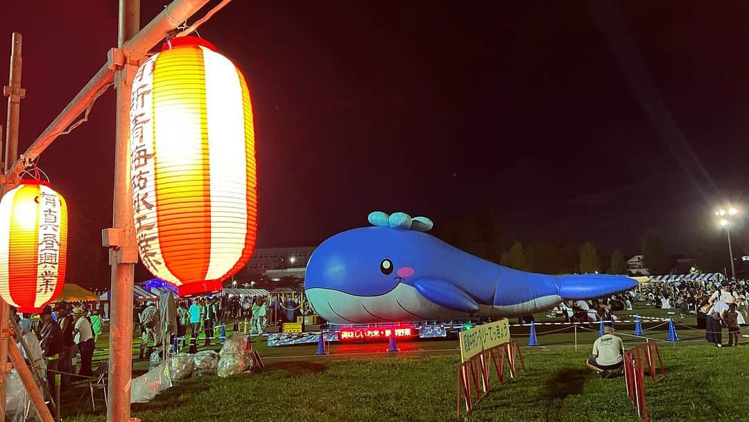 土方隼斗さんのインスタグラム写真 - (土方隼斗Instagram)「少し息抜き地元のお祭り🐳 帰りは鯨近づいたらびしょびしょ😨」8月27日 22時22分 - hijikatahyt