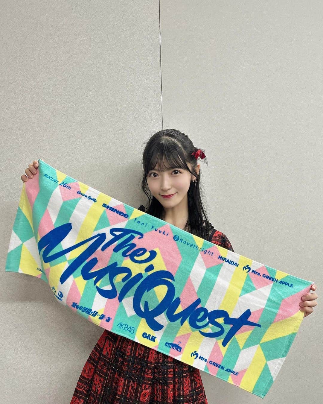 佐藤綺星のインスタグラム：「The Music Quest ありがとうございました🖤⋆͛*͛」