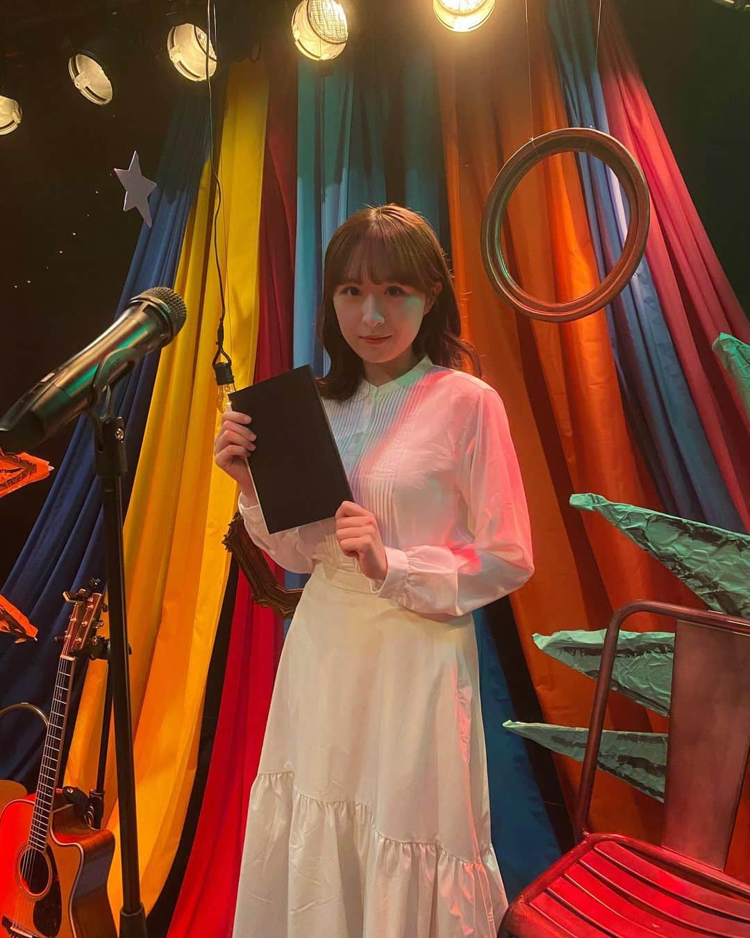 川本紗矢のインスタグラム：「🎪  音楽朗読劇「パレード」 ありがとうございました😭✨  パレードに出逢うことが出来て、 「女」の時間を過ごせて、私にとっても とても大切な時間になりました。😌📕  観に来て下さった皆さま、 本当に本当にありがとうございました！  大阪公演(一心寺シアター倶楽)では  9月16日(土) 13時公演 9月16日(土) 19時公演 9月17日(日) 13時公演  に出演させて頂くので、ぜひぜひ 観に来て頂けたら嬉しいです！🌟  #音楽朗読劇 #音楽朗読劇パレード」