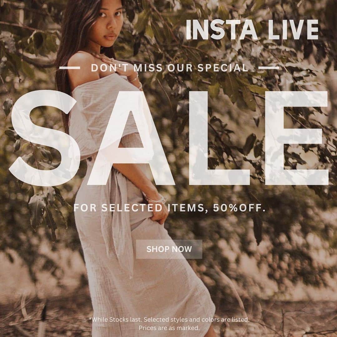 エミ ペインのインスタグラム：「8/29(Tue) 20:00- SALEアイテムのインスタライブします🎬  サイズ感や丈感など沢山お問い合わせ いただいてるので、ライブでお見せします♥️   火曜日の夜20時🕗✨」