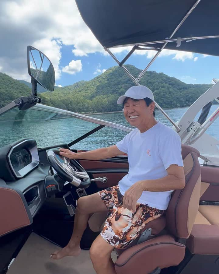 設楽洋のインスタグラム：「日本の夏☀️ 野尻湖の夏 🚤…🏊🏼‍♂️ 最高の夏の終わり！chill & love 😃✨ すどぽん、ありがとうございました❣️ @ssudo #野尻湖 #ノジフォルニア」