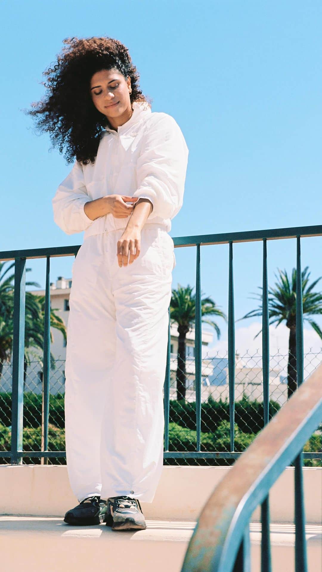 Lacosteのインスタグラム：「Our ambassadors speak about their vision of fashion – a precious balance between style and comfort – highlighting the effortless sophistication of the Lacoste tracksuit.  #MyLacosteTracksuit」