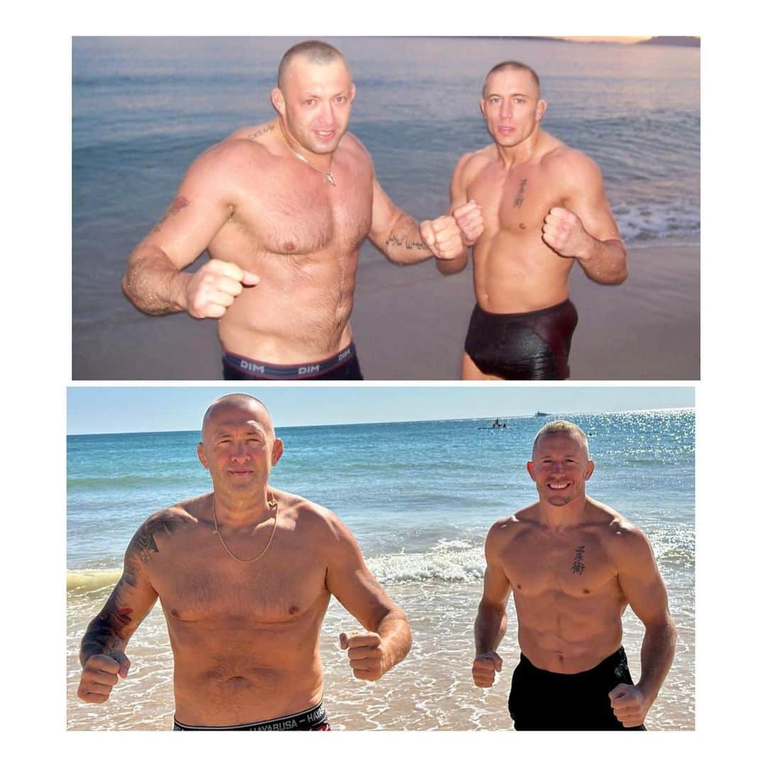 ジョルジュ・サンピエールのインスタグラム：「From more than 20 years ago to today.」