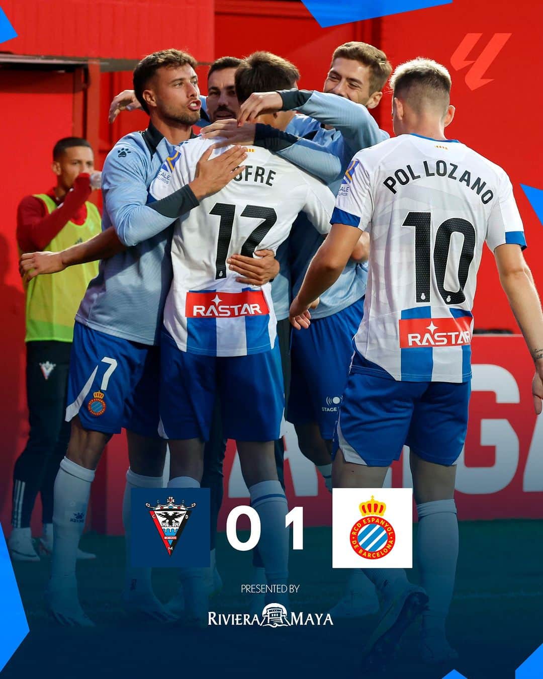 RCDエスパニョールのインスタグラム：「SÍIIIIIII! Tres punts molt lluitats!  Enhorabona, equip 🚣🚣🚣🚣🚣🚣🚣 #MirandésEspanyol #RCDE」