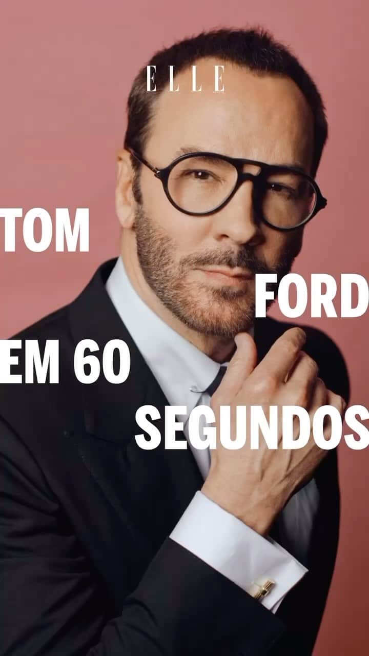 ELLE Brasilのインスタグラム：「Neste 27 de agosto, Tom Ford completa 62 anos de idade. No final do ano passado, o estilista anunciou que a marca que fundou e à qual emprestou o seu nome foi vendida por 2,8 bilhões de dólares para a Estée Lauder. E, em abril deste ano, apresentou a sua última coleção Tom Ford by Tom Ford, se aposentando das passarelas. A marca agora é dirigida por Peter Hawkins, que deve estrear a sua primeira coleção na próxima semana de moda de Milão.  No vídeo acima, o editor de moda @gabrielhmonteiro aproveita a deixa para contar a história desse estilista texano que ficou conhecido por revitalizar a Gucci dos anos 1990 e por marcar presença nos principais tapetes vermelhos do mundo.」
