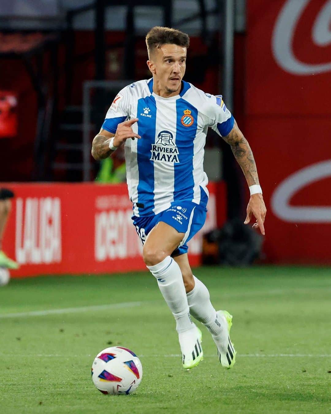 RCDエスパニョールのインスタグラム：「Debut de @salvi1991 amb la blanc-i-blava 👏 #MirandesEspanyol」
