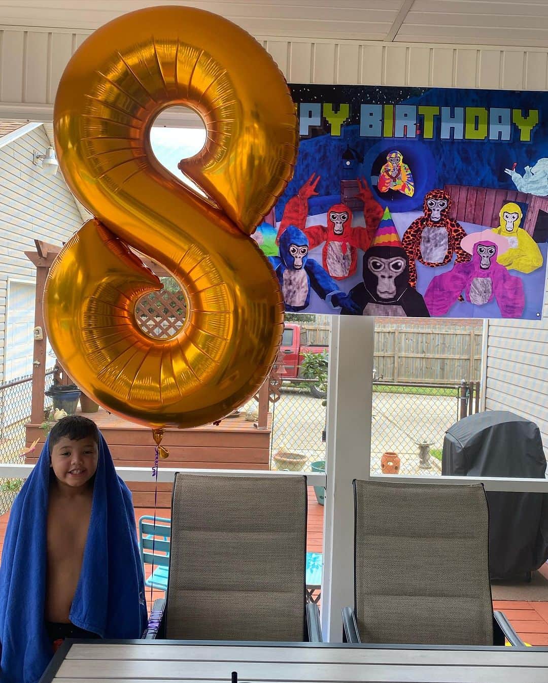 アディソン・ラッセルさんのインスタグラム写真 - (アディソン・ラッセルInstagram)「Gorilla TAG, your 8 🎉 Happy birthday Aiden #8」8月28日 7時30分 - addison_russell