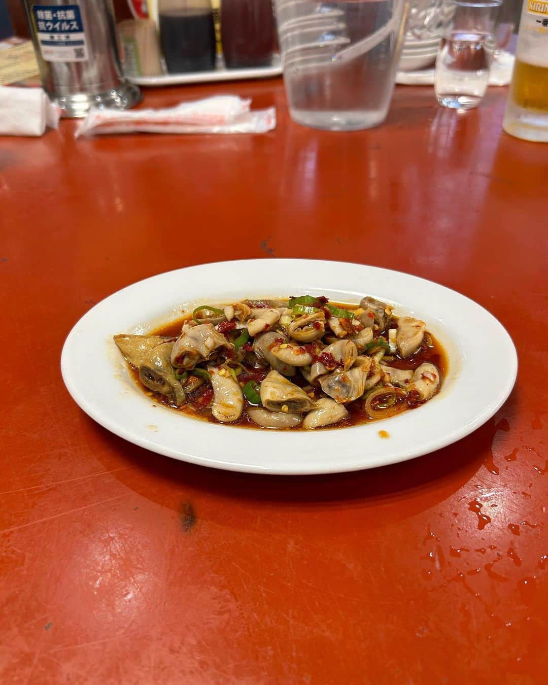 津田篤宏のインスタグラム：「名古屋の味仙にいけた！やばうまでした すー3つ！ #すー3つ #前から行きたかった #味仙」