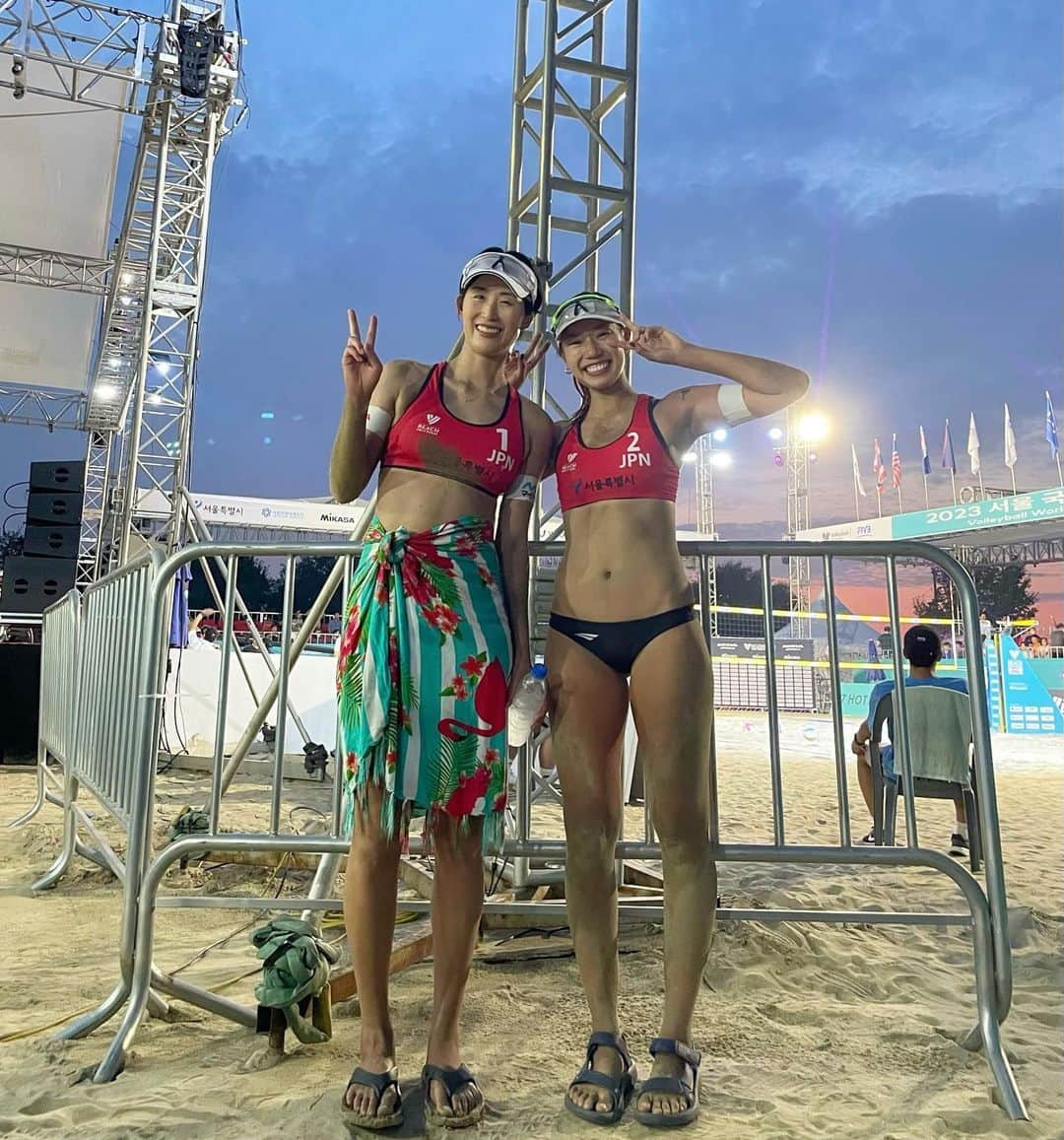 村上礼華さんのインスタグラム写真 - (村上礼華Instagram)「8/24-27 ． ． Beach Volleyball Pro Tour Seoul（Korea）  Future🇰🇷は5位タイでした。 ．  今大会も応援ありがとうございました📣 気持ちを切らさず次の準備をしたいと思います。 ． 次戦は、8/31 AVC コンチネンタルカップ オリンピックアジア大陸予選 第1フェーズです🇨🇳 ． #ダイキアクシス #daikiaxis #beachvolleyball  #beachvolley #korea#seoul #韓国#ソウル #한국#서울」8月28日 18時00分 - re_ka.m
