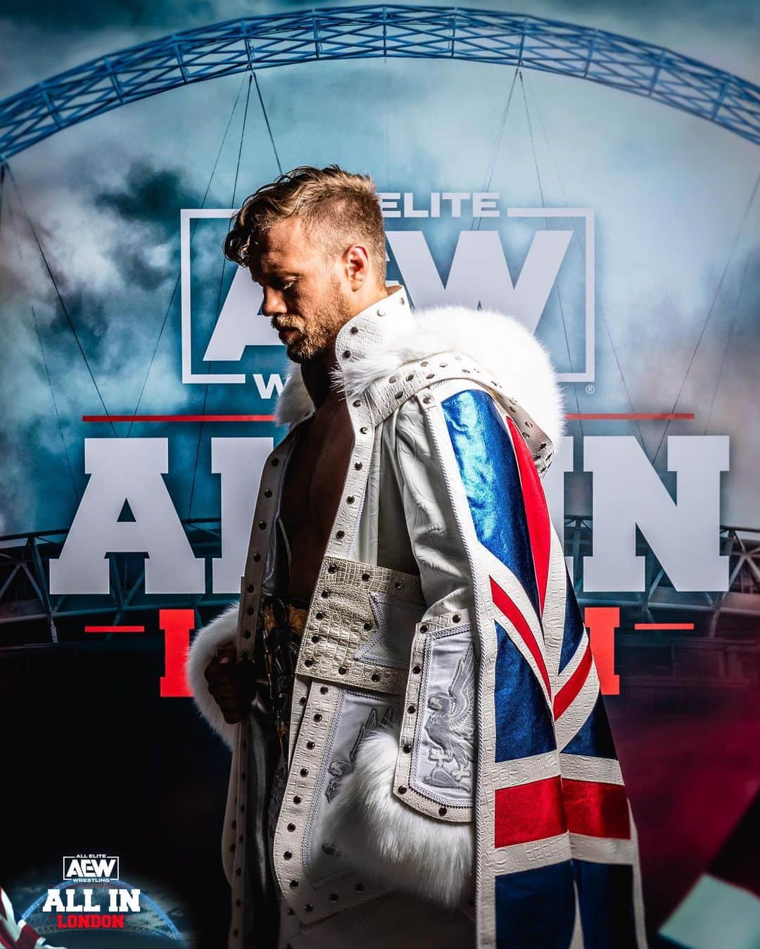 ウィル・オスプレイのインスタグラム：「The gratitude I have for you all that have followed my career throughout this crazy journey is genuinely overwhelming. Last night you & AEW truly changed my life. Honoured not only to represent my family, NJPW but represent British wrestling at Wembley Stadium. Thank you so much for everything.」