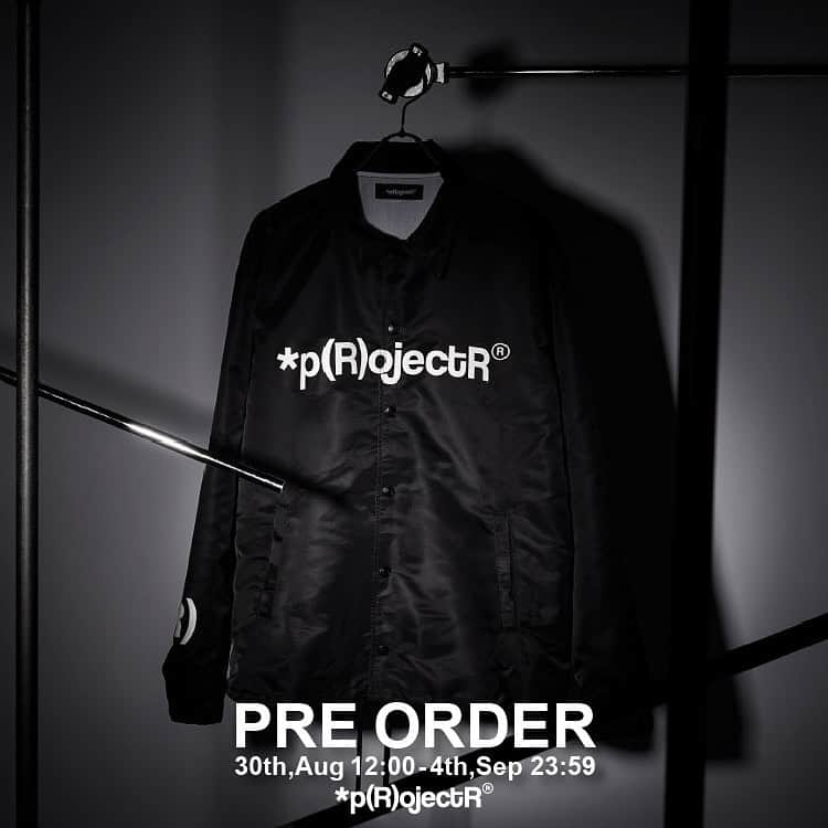 PKCZ GALLERY STOREのインスタグラム：「*p(R)ojectR® Logo Coach Jacket PRE ORDER  8.30(WED)-9.4(MON) at VERTICAL GARAGE ONLINE STORE  *p(R)ojectR® Logo Coach Jacket PRICE￥17,600 COLOR：BLACK SIZE：S/M/L/XL  @the_rampage_official @projectr_official #pRojectR  #therampage」