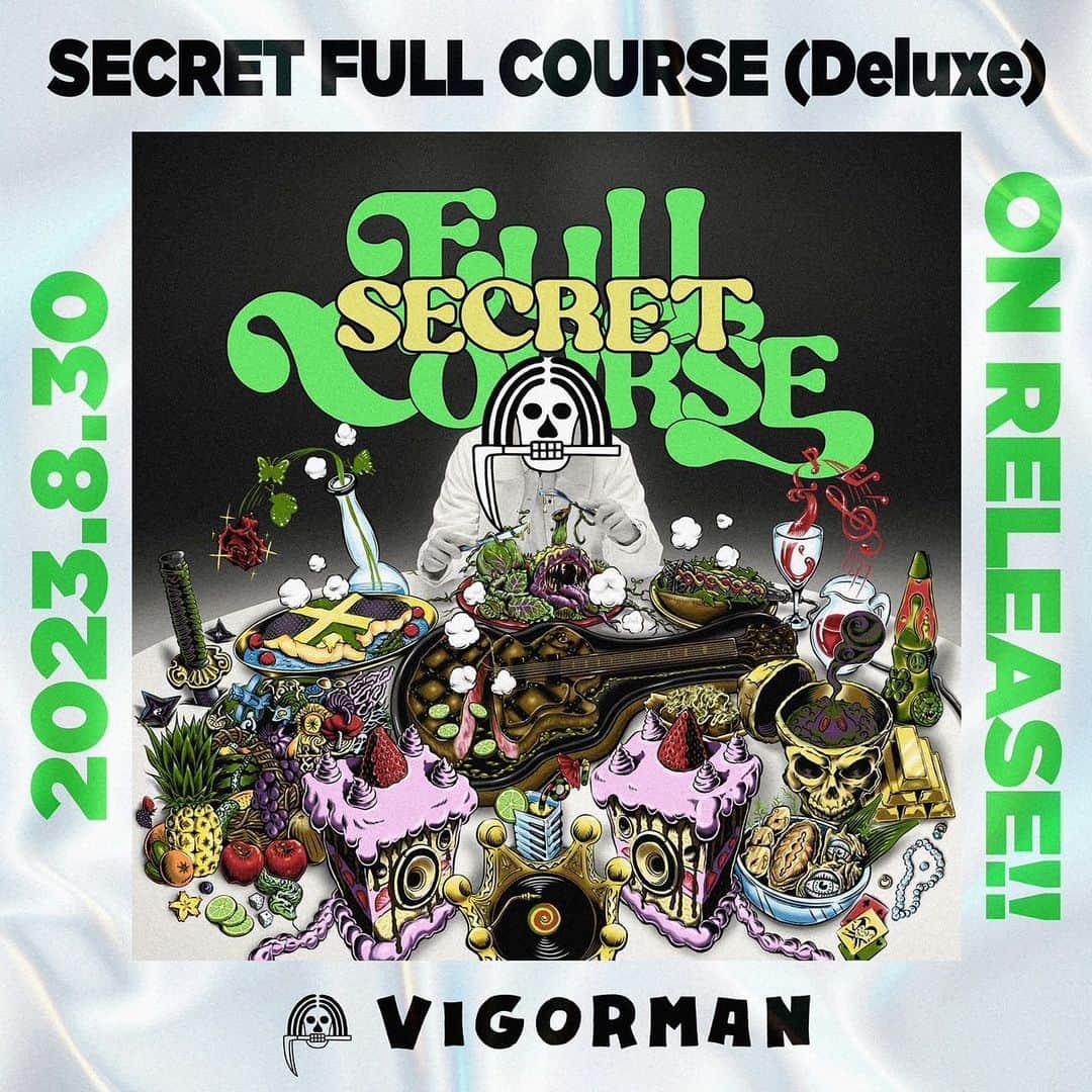 VIGORMQNさんのインスタグラム写真 - (VIGORMQNInstagram)「2023.08.30 (Wed) New Release🔥🔥🔥 【SECRET FULL COURSE (Deluxe)】 ⁡ 新しく7曲を追加して全20曲、 フルコースの裏メニューをご堪能ください👨‍🍳 ⁡ Pre-add / Pre-saveはプロフィール欄のURL、 またはハイライトの『Deluxe』からジャンプ可能!! ⁡ 過去最大曲数のデラックス版アルバム、 リリースお楽しみに🤝🏼 ⁡ -----Track List----- ⁡ 1. What's Up!? Prod by G.B.'s 🆕 2.FULL COURSE Prod by SUNNY BOY 3.Sence Flexin' Prod by JIGG 4.Hey Taxi Prod by DAIDAI from Paledusk 5.The World Is Ours Feat. KID PENSEUR & STICKY BUDS Prod by hokuto 🆕 6.明け方の迷子 Feat.GOODMOODGOKU Prod by YoungBeat's Instrumental 7.Keep on Dancing Prod by G.B.'s 8.Hooligans Feat. WILYWNKA Prod by MASSIVE B 9.Concussion!!! Prod by GeG 10.Concussion!!! (Remix) Feat.KAITO from Paledusk Prod by GeG 🆕 11.Rhyme Talkin' (Red Bull 64 Bars) Prod by hokuto 🆕 12.Neon Feat. Awich Prod by GeG 13.On & On Prod by Dr.BEATZ 14.MMM Feat. Mion & HAEIN Prod by COALA BEATS 15.あとどれくらい Prod by VIGORMAN 16.Panorama Prod by VaVa 🆕 17.音返し Prod by GeG 🆕 18.闇雲 Prod by 906 Nine-O-Six 19.Wonder Land Prod by 山岸竜之介 20.Leave it to me... Prod by G.B.'s 🆕」8月28日 18時00分 - vigor_insta