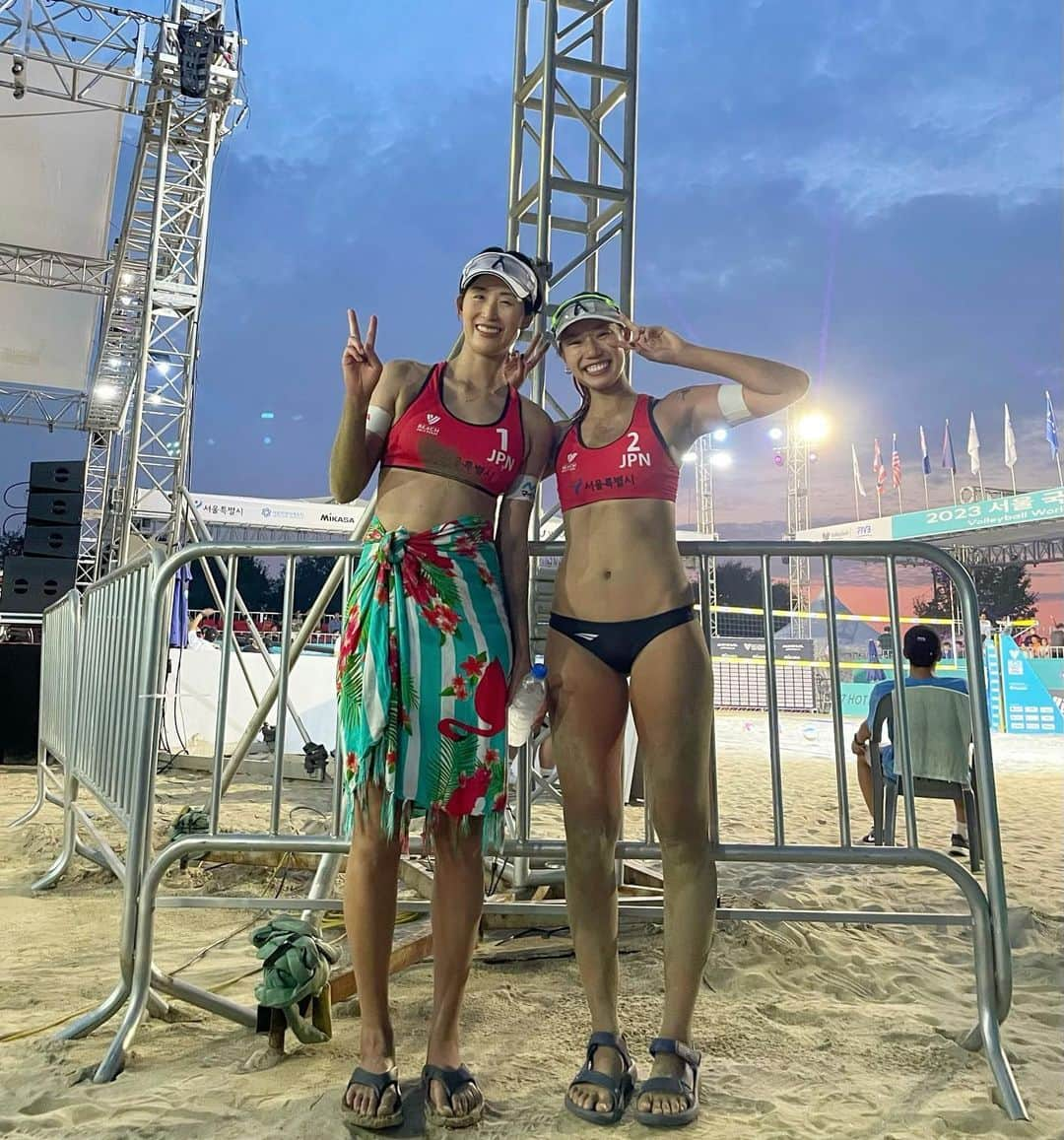 村上礼華のインスタグラム：「8/24-27 ． ． Beach Volleyball Pro Tour Seoul（Korea）  Future🇰🇷は5位タイでした。 ．  今大会も応援ありがとうございました📣 気持ちを切らさず次の準備をしたいと思います。 ． 次戦は、8/31 AVC コンチネンタルカップ オリンピックアジア大陸予選 第1フェーズです🇨🇳 ． #ダイキアクシス #daikiaxis #beachvolleyball  #beachvolley #korea#seoul #韓国#ソウル #한국#서울」