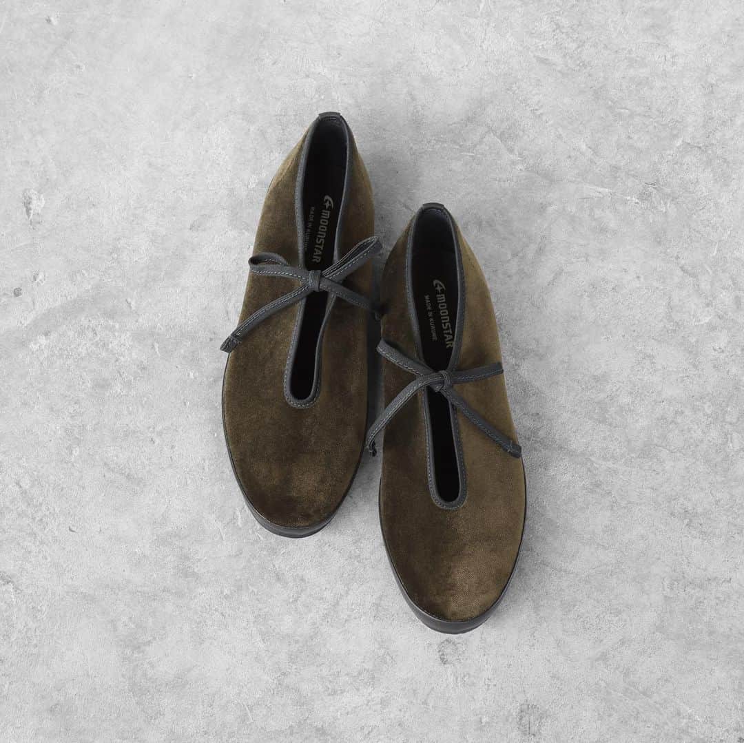 MOONSTARのインスタグラム：「. LITE PRIM W / KHAKI  #moonstarshoes  #finevulcanized  #liteprimw  #madeinkurume」
