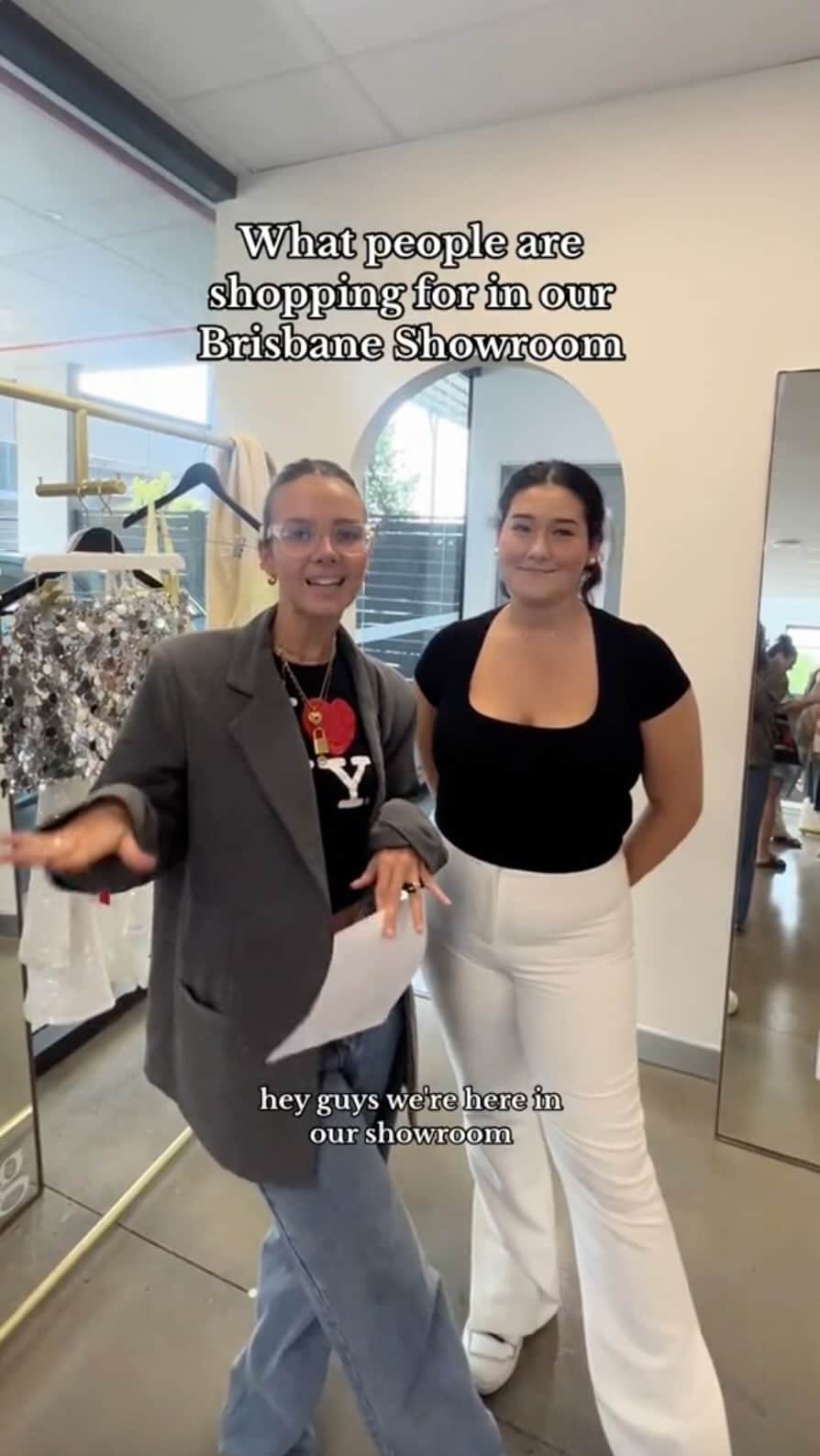 Beginning Boutiqueのインスタグラム：「What are people shopping for in our Brisbane Showroom? 🤍 Here we have Christiana in store shopping for her Taylor Swift Eras Tour outfit! Let us help you find your perfect outfit when you visit us in our Showroom 🫶🏼✨」