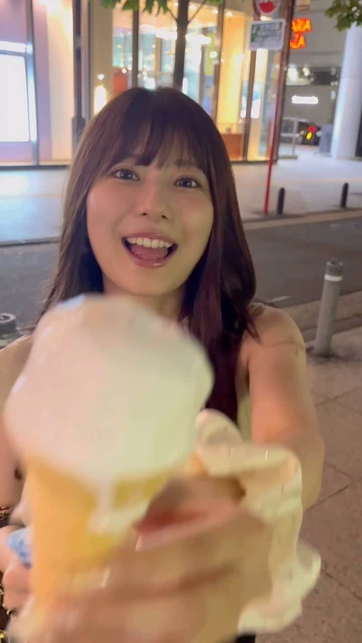 maichanBaoBaoのインスタグラム：「夏はソフトクリームが食べたい🍦✨#ノーマルカメラ #福岡#福岡女子」