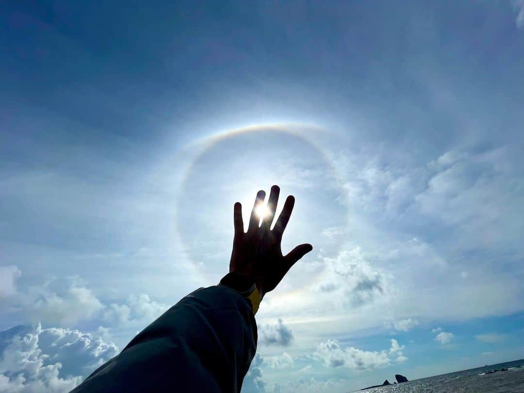 リュ・スヨンのインスタグラム：「#오늘제주 ☀️🌈」
