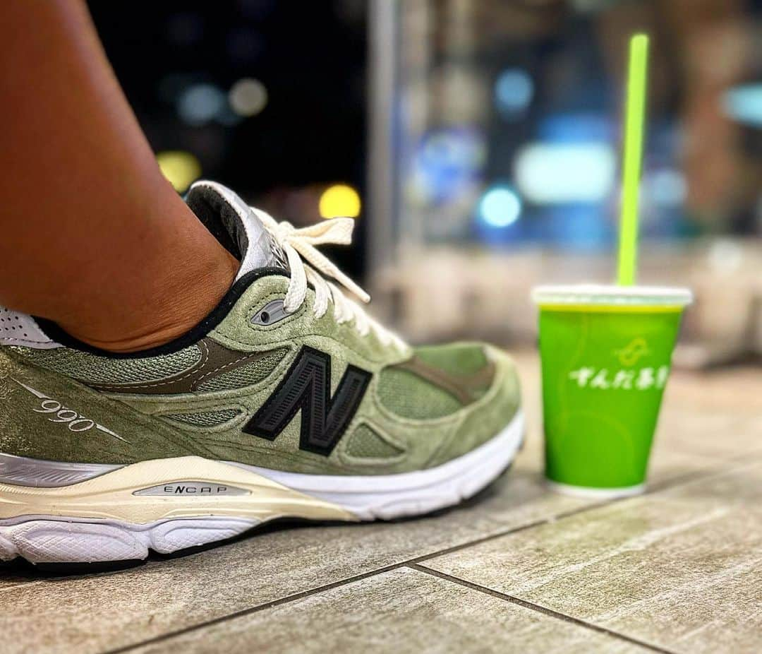 イルマニアさんのインスタグラム写真 - (イルマニアInstagram)「緑色の誘惑💚  #イルマニア#mcma#jjjound#newbalance990#newbalancejjjjound #仙台#ずんだシェイク」8月28日 12時11分 - mcma0821