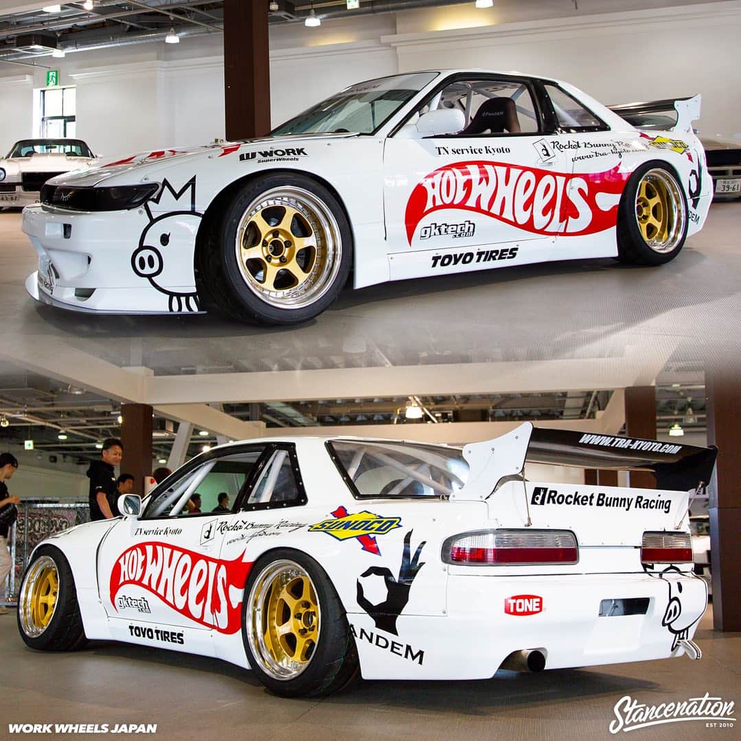 のインスタグラム：「@workwheelsjapan equipped Silvia! #stancenation #workwheelsjapan」
