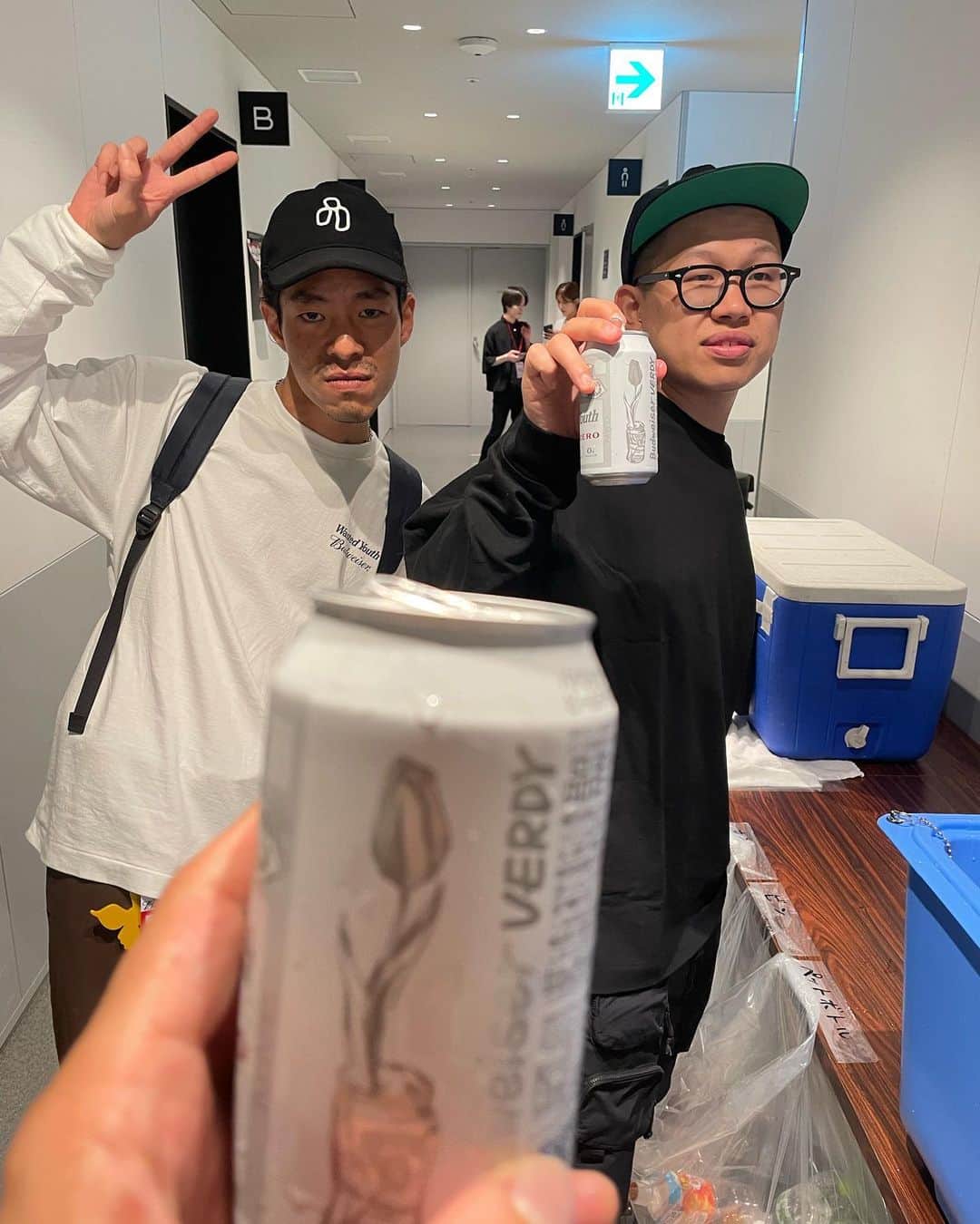 日高隼人のインスタグラム：「VERDYお疲れ様でした🍻 色んな人に会えたナイスハードチルパーティーでした🥳」