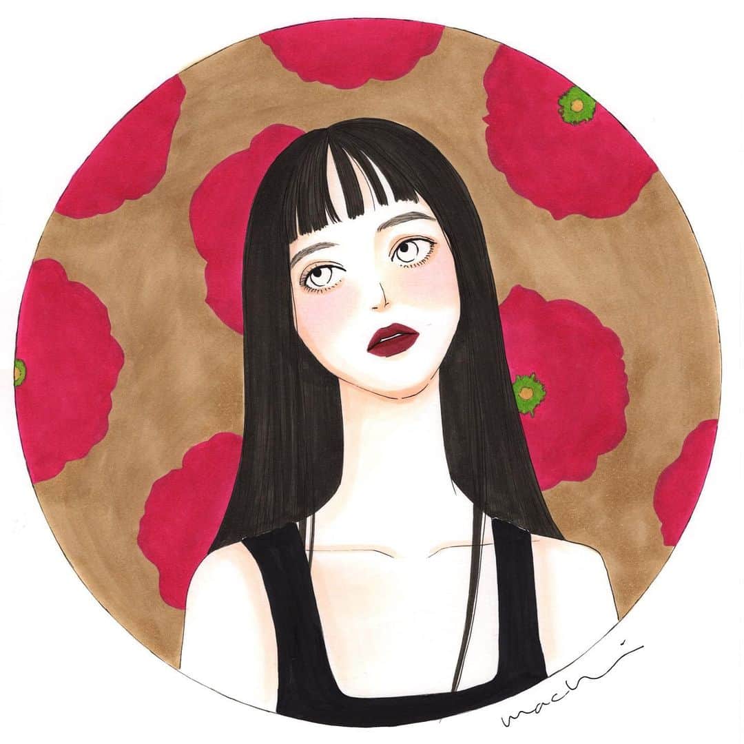 のインスタグラム：「秋っぽい女の子イラストたち🍂  とはいえ、まだまだ暑さは続くみたいですけど…引き続き熱中症気をつけましょうね。」