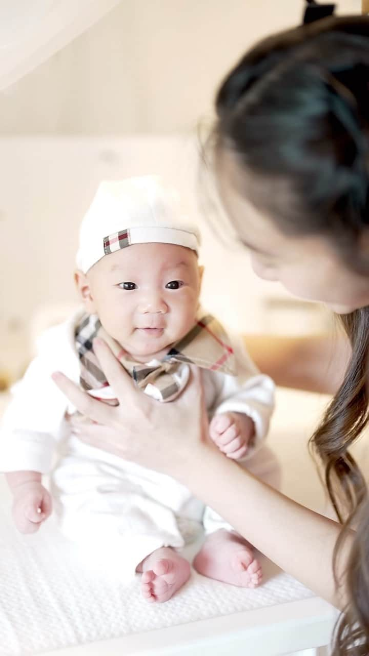 インヤのインスタグラム：「My lovely Baby Kota 👶🏻🩵」