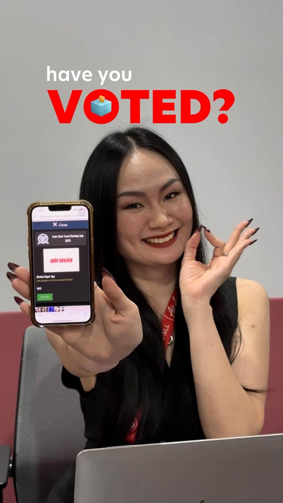 エアアジアのインスタグラム：「Vote for seamless travel, vote for airasia Superapp!🗳️ Help us shape the future of travel convenience and win big at the World Travel Tech Awards 2023! ✨  🏆 Asia’s Best Travel Booking App 🏆 World’s Best Low-Cost Airline App 🏆 World’s Best Low-Cost Airline Website  #airasiasuperapp #onestoptravelsuperapp」