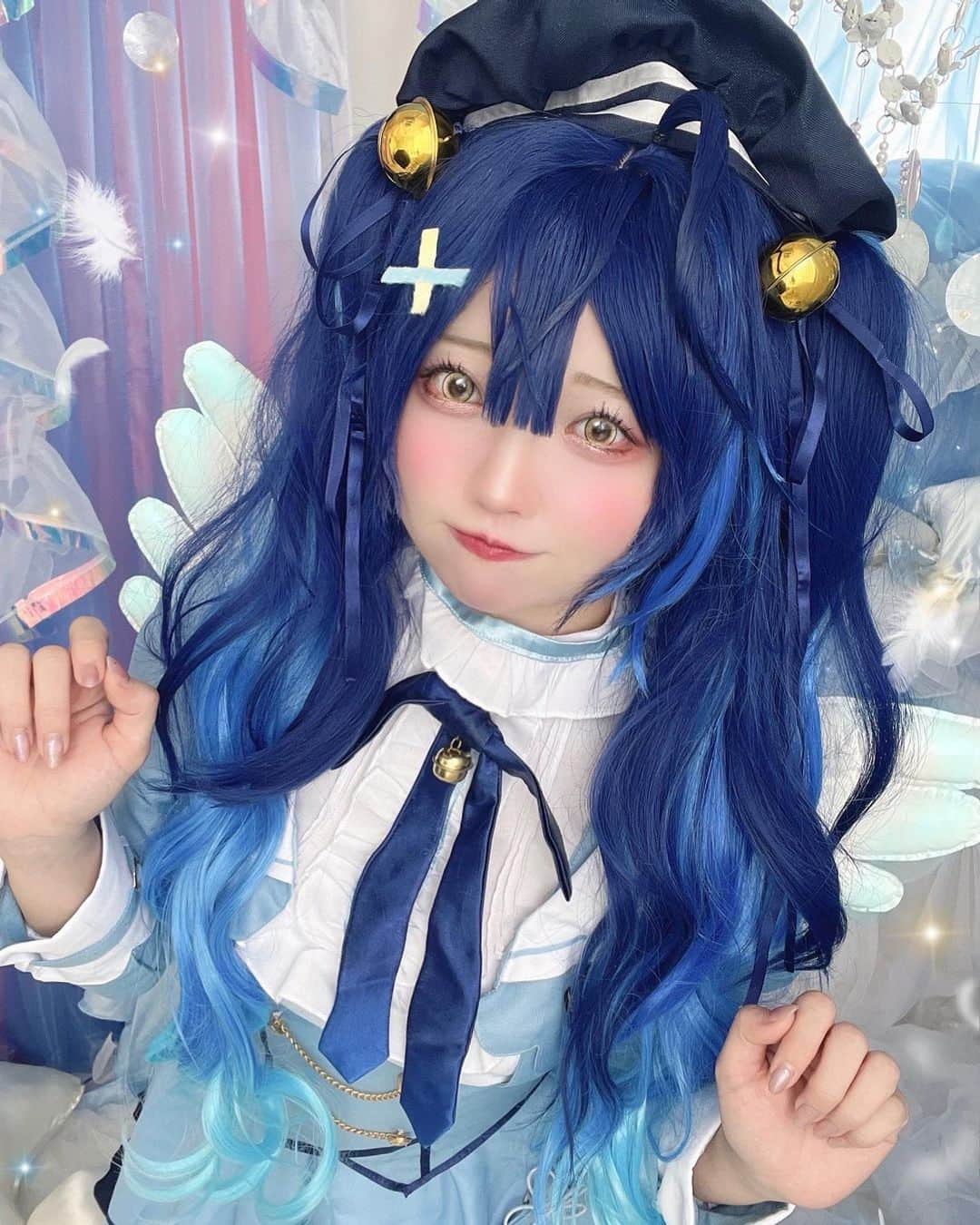 千夢のインスタグラム：「あまみゃ〜🩵💙  にじさんじ🌈🕒の天宮こころちゃんのコスプレをしたよ♡  通常衣装がやっぱり好き💕  ポケモンの「1.2.3」(After the Rainさん)カバーの歌ってみたを聞いてから特に好きになったので、まだ聴いてない人いたら聴いてみてね⭐️  #にじさんじ #にじさんじコスプレ  #にじさんじコス  #天宮こころ #あまみゃ  #天宮こころコスプレ  #chimurin_cosplay #chimurin_cos #chimurin  #cosplay #cosplayer #cosplays #cosplaying #cosplaygirl #cosplaymodel #cosplayersofinstagram #cosplaymakeup#model #kawaii  #japaneseidol  #japan_of_insta  #japanesegirl #japanesegirls  #instafollow #followme  #コスプレ #コスプレイヤー」