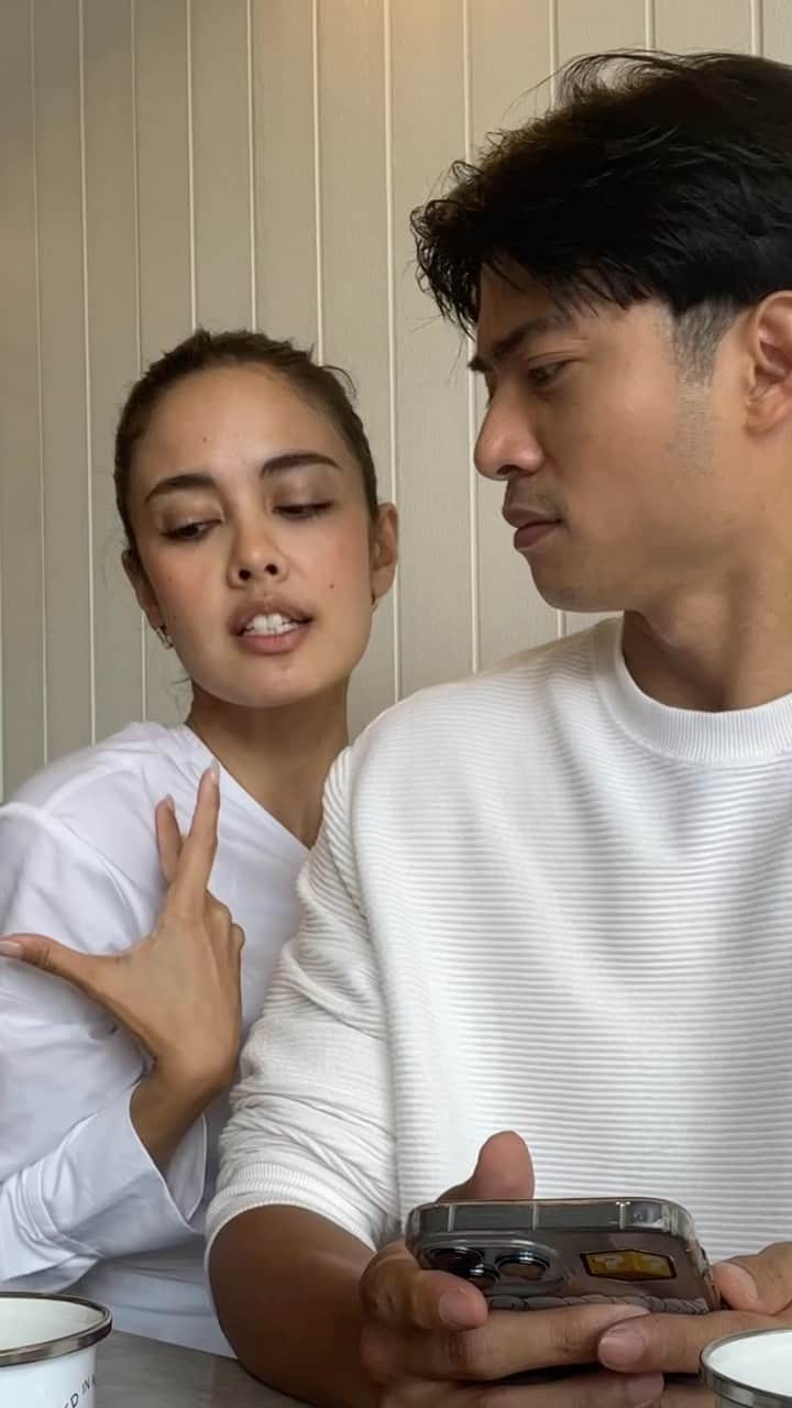 ミーガン・ヤングのインスタグラム：「Mapapansin mo agad pag sobra na sa kape si Madam Bonez 🤣🫰🏽❤️  Although, I must say, our coffee routine has really changed over time. We tend to stay away from coffee after 2pm unless we’re feeling adventurous 😏😝 Also, we’ve been drinking a lot of green tea as well which hasnt affected our sleep as much as a cup of kopi」
