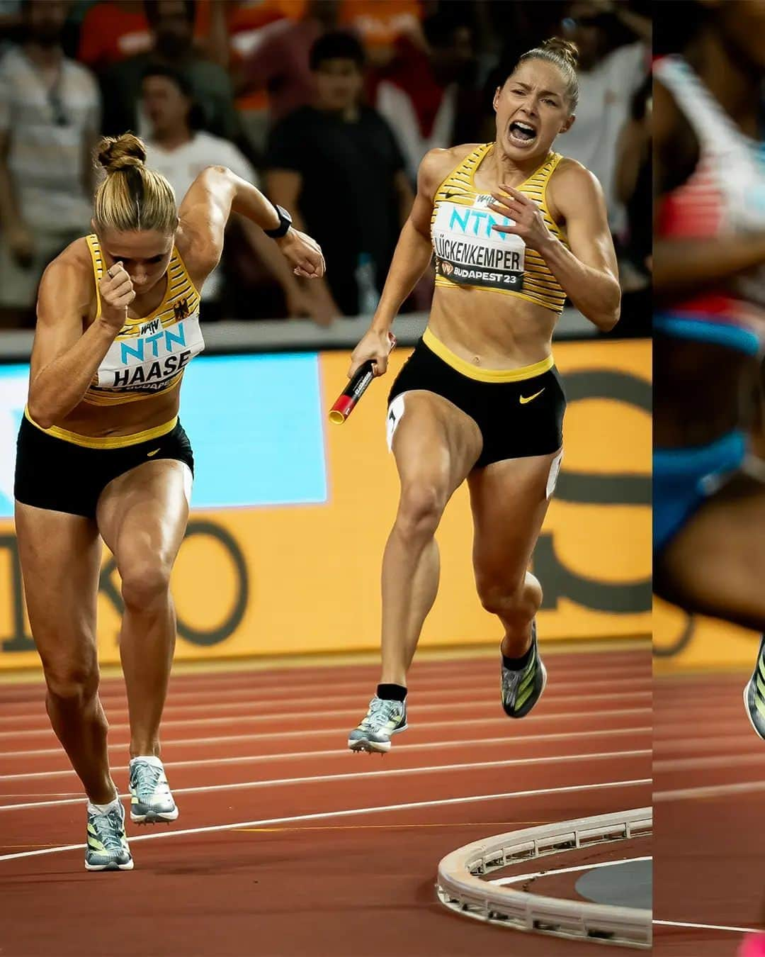 レベッカ・ハースさんのインスタグラム写真 - (レベッカ・ハースInstagram)「4x100m Staffel 6th in the world 🥳💪🏻 *** #wabudapest23 #Budapest2023 #worldchampionships #relay  #trackgirl #trackandfield #worldathletics #teamlueckenkemper #impossibleisnothing #running #rebekkarabbit #teamgermany #leichtathletik @dlv_online @sprintstaffel.deutschland @wabudapest23 @worldathletics」8月29日 4時16分 - rebekka.haase