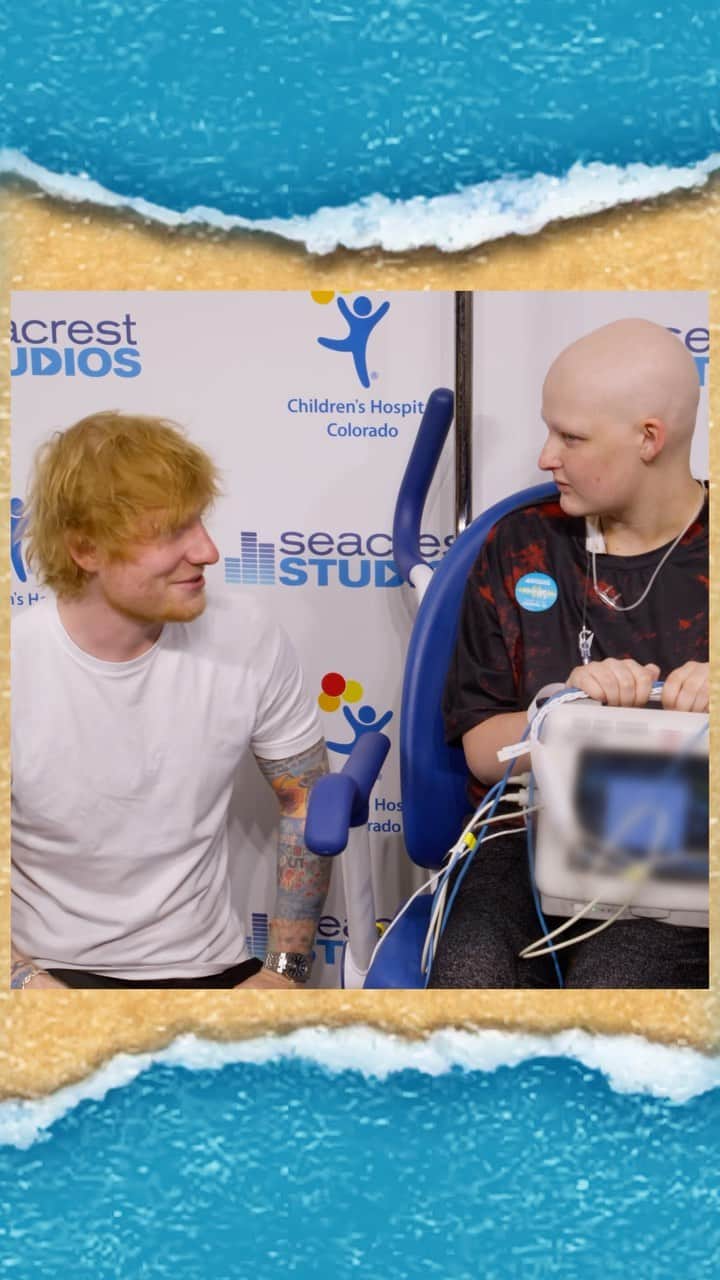 ライアン・シークレストのインスタグラム：「Big thank you to @teddysphotos for visiting Seacrest Studios and taking the time to chat with all the patients and their families at @childrenscolo, brightening up their day with some incredible performances and meaningful advice!」