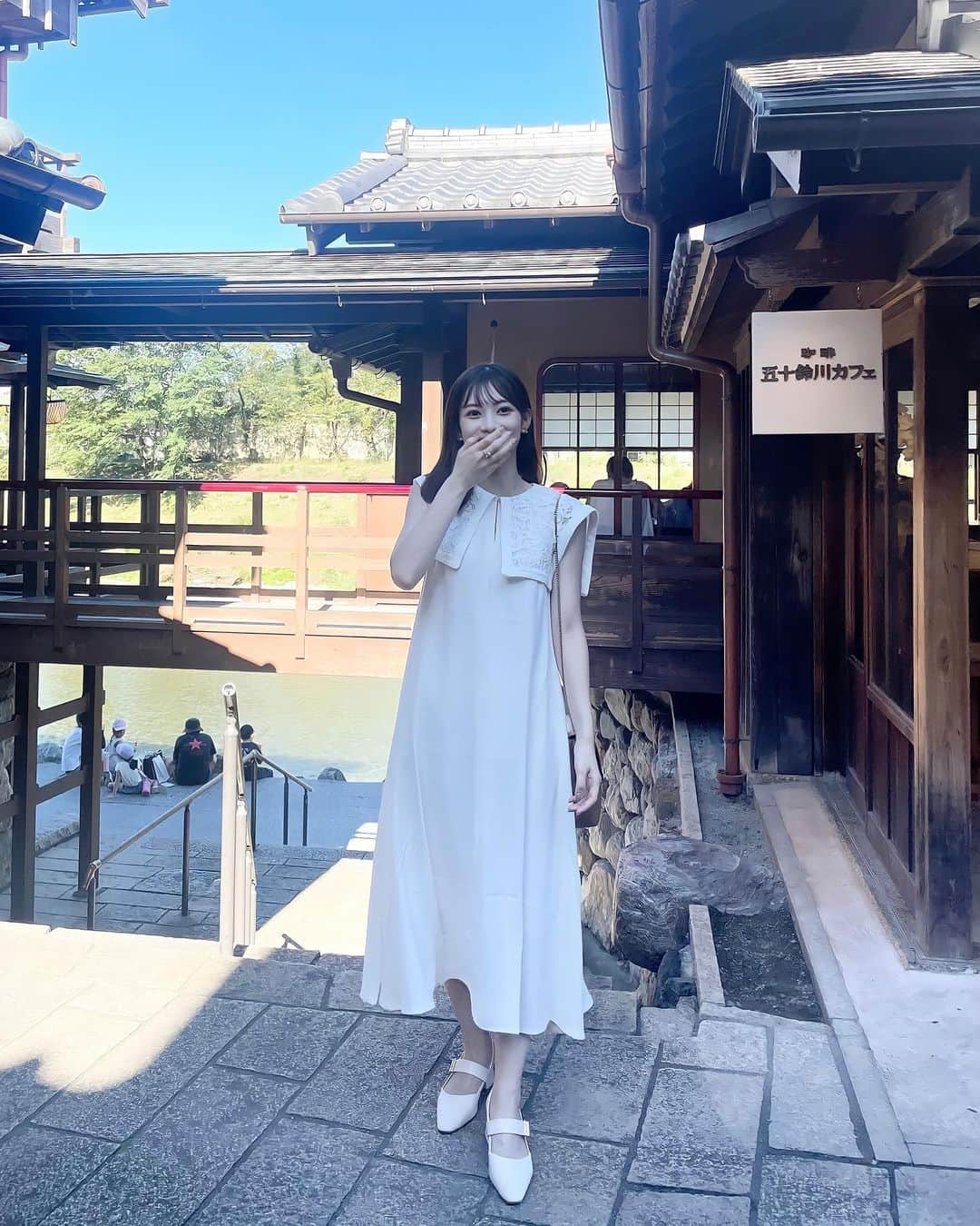 大薮未来さんのインスタグラム写真 - (大薮未来Instagram)「伊勢旅行〜♡  おかげ横丁と伊勢神宮に行きました！  旅行で下ろした　@acka_official のワンピース♡ お友達にも可愛いって褒められて嬉しい！サラッとした生地なので旅行にも持って行きやすく最適でした！  #acka  #伊勢神宮 #伊勢グルメ #三重観光  #伊勢旅行　#おかげ横丁  #三重旅行　#国内旅行」8月28日 19時47分 - miku_ohyabu