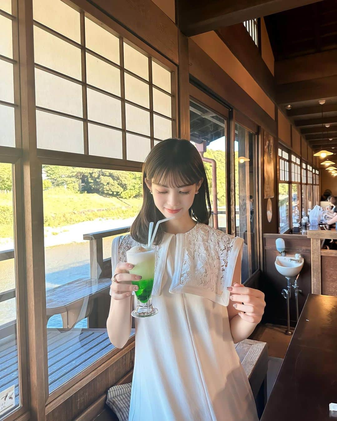 大薮未来さんのインスタグラム写真 - (大薮未来Instagram)「伊勢旅行〜♡  おかげ横丁と伊勢神宮に行きました！  旅行で下ろした　@acka_official のワンピース♡ お友達にも可愛いって褒められて嬉しい！サラッとした生地なので旅行にも持って行きやすく最適でした！  #acka  #伊勢神宮 #伊勢グルメ #三重観光  #伊勢旅行　#おかげ横丁  #三重旅行　#国内旅行」8月28日 19時47分 - miku_ohyabu