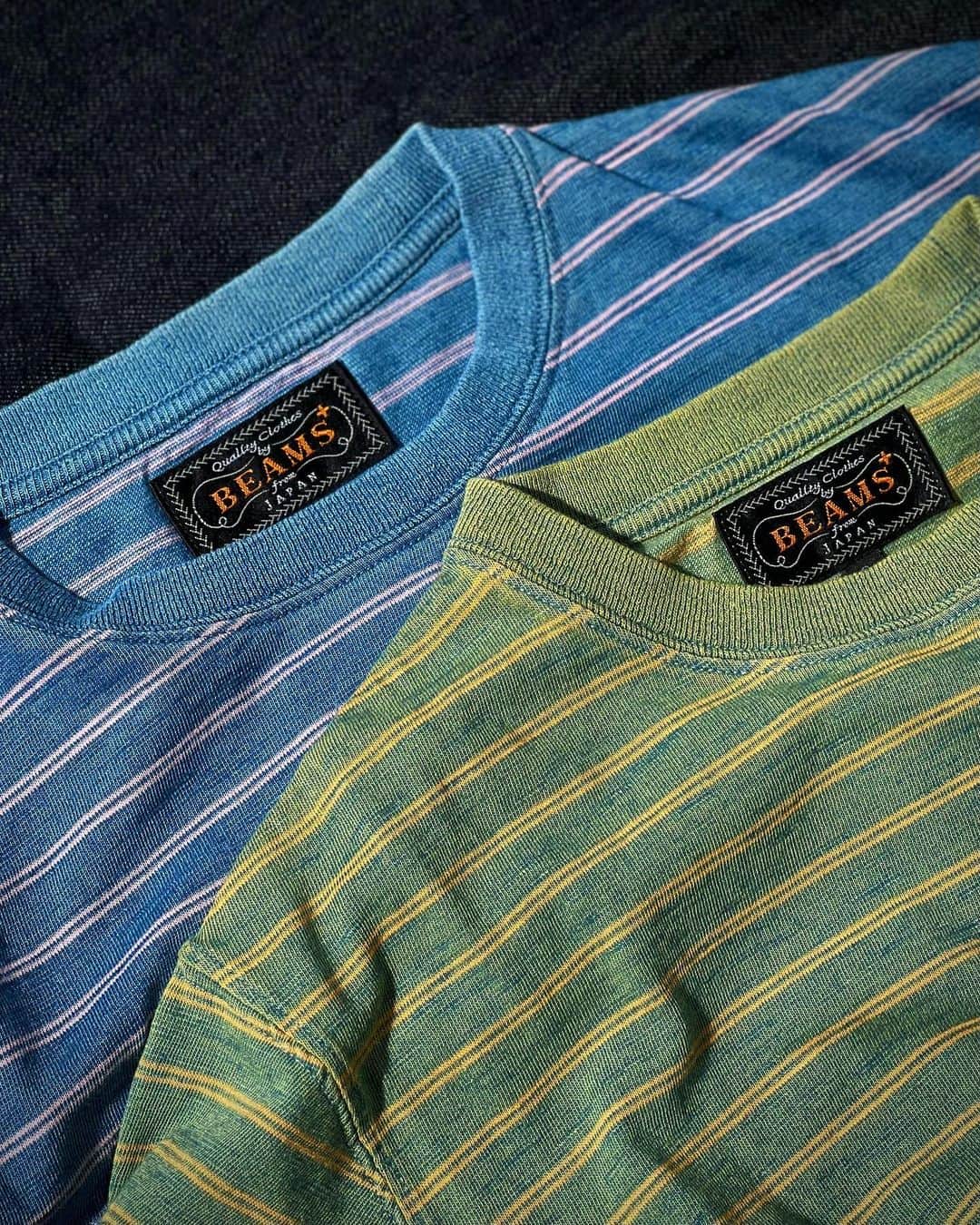 BEAMS+さんのインスタグラム写真 - (BEAMS+Instagram)「・ BEAMS PLUS RECOMMEND.  ＜BEAMS PLUS＞  Indigo Horizontal Stripe Long Sleeve Pocket T-Shirt.  Long sleeve T-shirt in indigo dye with horizontal stripes. The faded look of this item will change over time. The light weight of the fabric makes it useful for the coming season.  -------------------------------------  インディゴ染料を使用した、ホリゾンタルストライプのロングスリーブTシャツ。フェード感のある表情は経年変化も感じられる一品。軽快な生地のウエイトの為これからの季節に重宝します。  #beams #beamsplus #beamsplusharajuku  #harajuku #tokyo #mensfashion #mensstyle #stylepoln #menswear #horizontalstripes #indigo」9月3日 8時00分 - beams_plus_harajuku