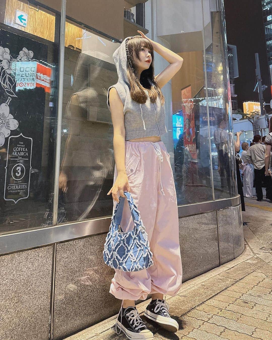 平松可奈子さんのインスタグラム写真 - (平松可奈子Instagram)「韓国コーデ🇰🇷 韓国でお買い物したお洋服で コーデ組んでみました♡ˎˊ˗  bagは　@chouette_latte  ラスト1点のバック🧳」8月28日 20時30分 - 11kanaco14