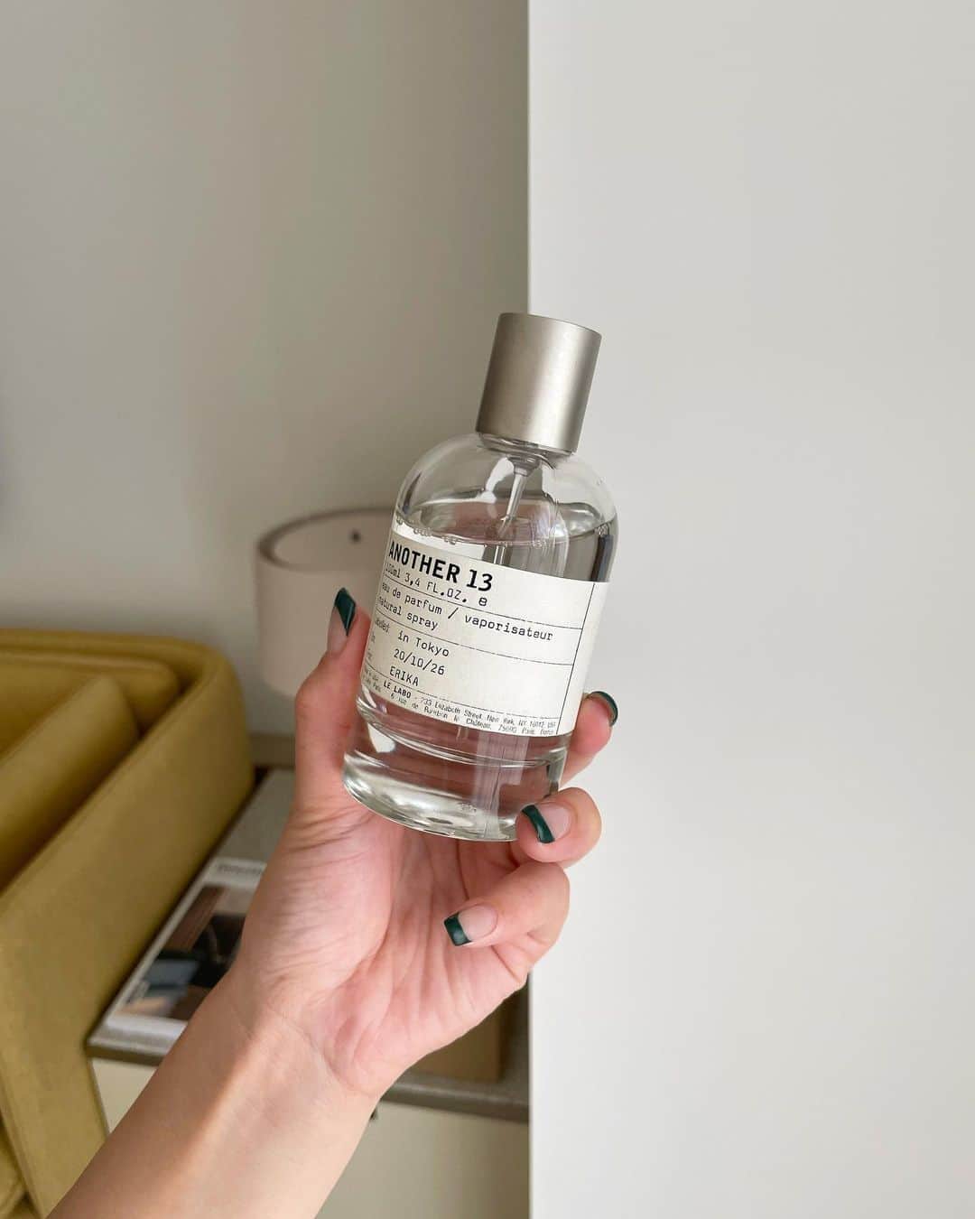 絵梨佳のインスタグラム：「my favorite 🤍  付けてると必ず褒められる香り。   #lelabo #香水 #おすすめ香水 #fregrance」